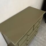 Green patinated chest of drawers