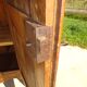 Antique solid walnut cabinet, Louis XV style