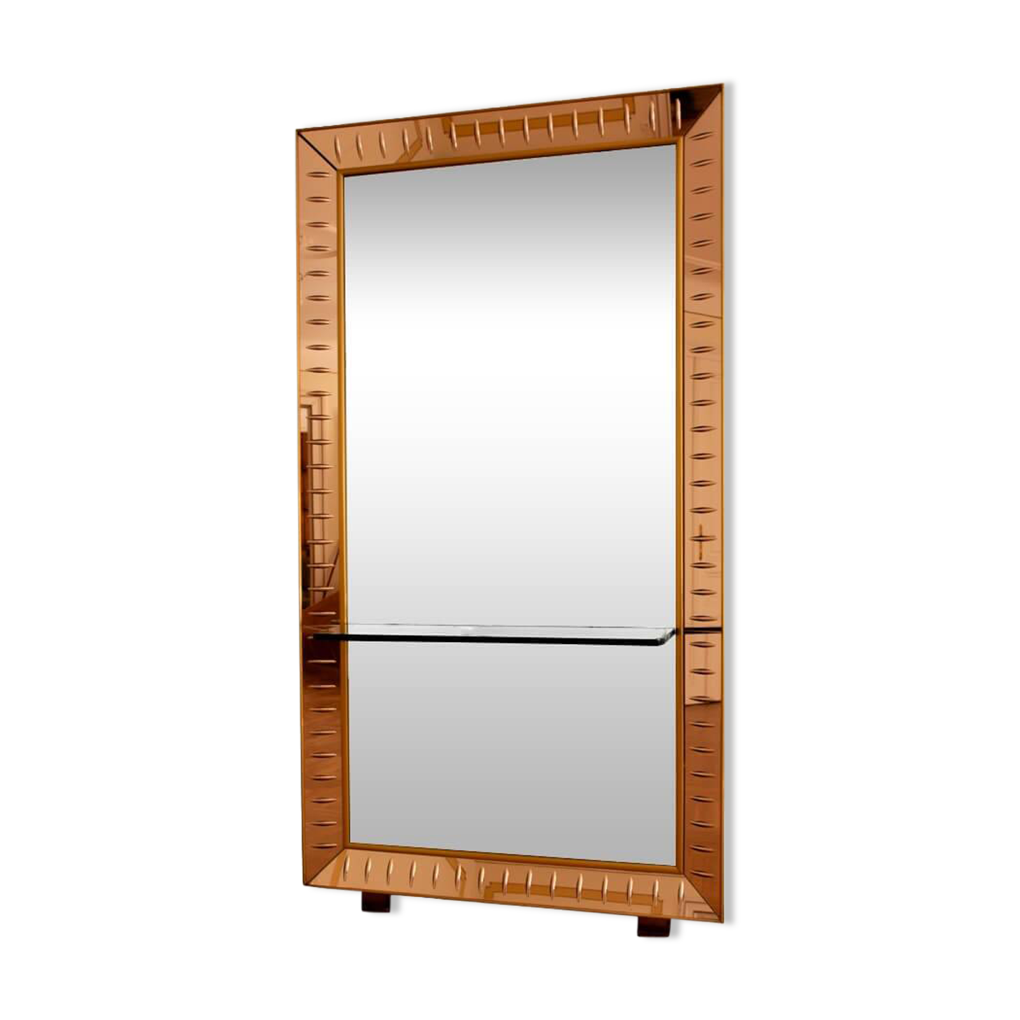 Italian floor mirror by Cristal Art, Italy 1960s