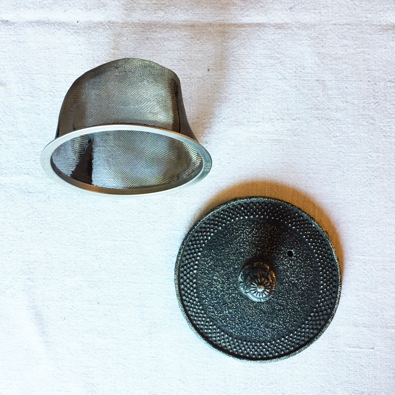 Japanese cast-glass teapot