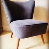 Grey cocktail armchair
