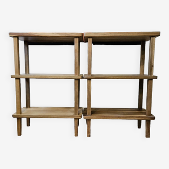 Duo of Acacia shelves