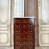 Semainier de style Louis XVI en acajou époque 19e