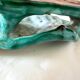 xPair of Handcrafted Teal Enameled Door Handles by Gabbianelli, Albisola, I