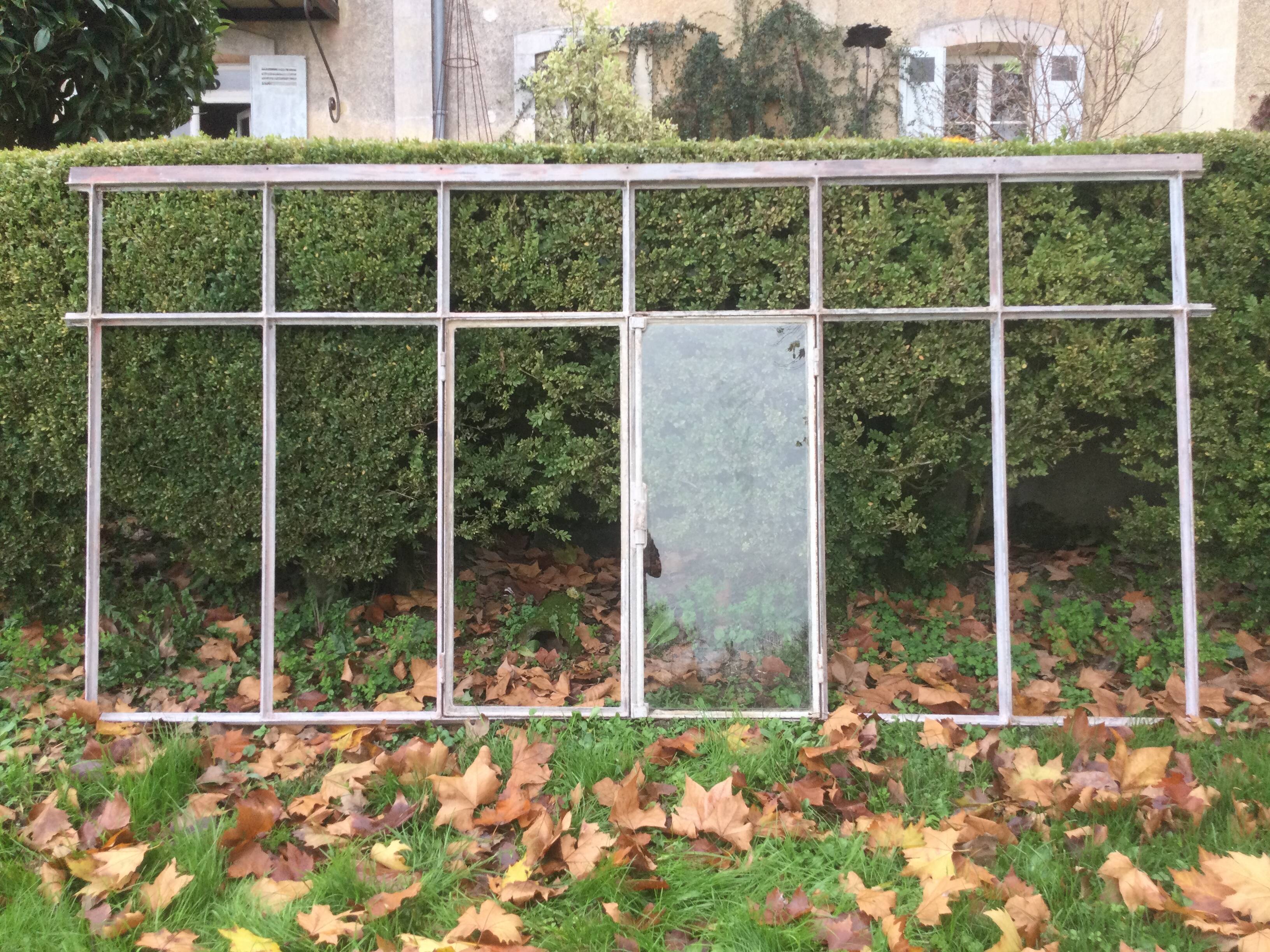 Old glass roof with window