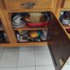 Buffet, vaisselier 2 corps en chêne massif de style rustique, France