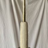Antique large brass candlestick lamp base