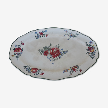Oval plate in Villeroy & Boch earthenware model 1562 L 45.5 cm