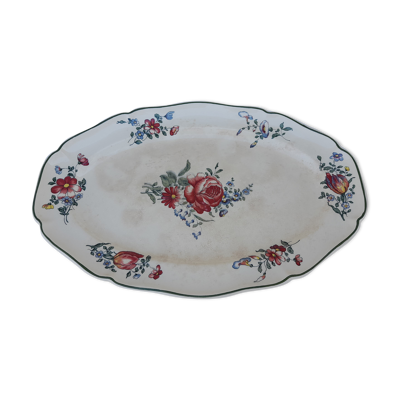 Plat ovale en faïence Villeroy & Boch modèle 1562 L  45,5 cm