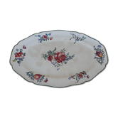 Oval plate in Villeroy & Boch earthenware model 1562 L 45.5 cm