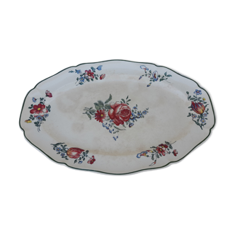 Plat ovale en faïence Villeroy & Boch modèle 1562 L  45,5 cm