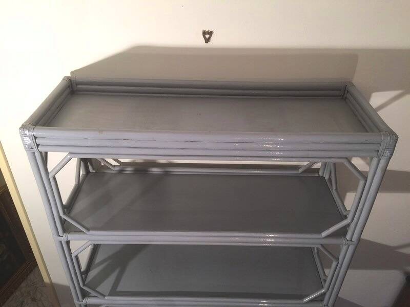 Bamboo shelf. Vintage 80s