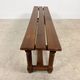 Pair of Antique Oak Benches with Turned Legs
