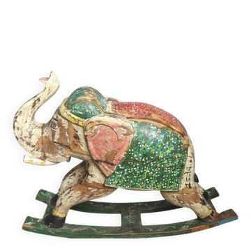 Éléphant à bascule ancien origine indienne