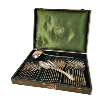 Cutlery  37 pieces silver metal