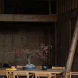 Set of 8 Danish dining chairs in pine and woven paper cord, Tage Poulsen, 1970s.