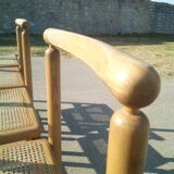 Series of 4 chairs with new canning