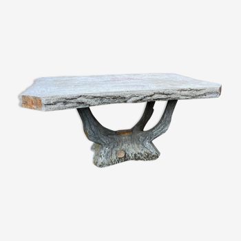 Concrete garden table