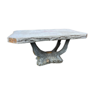 Concrete garden table