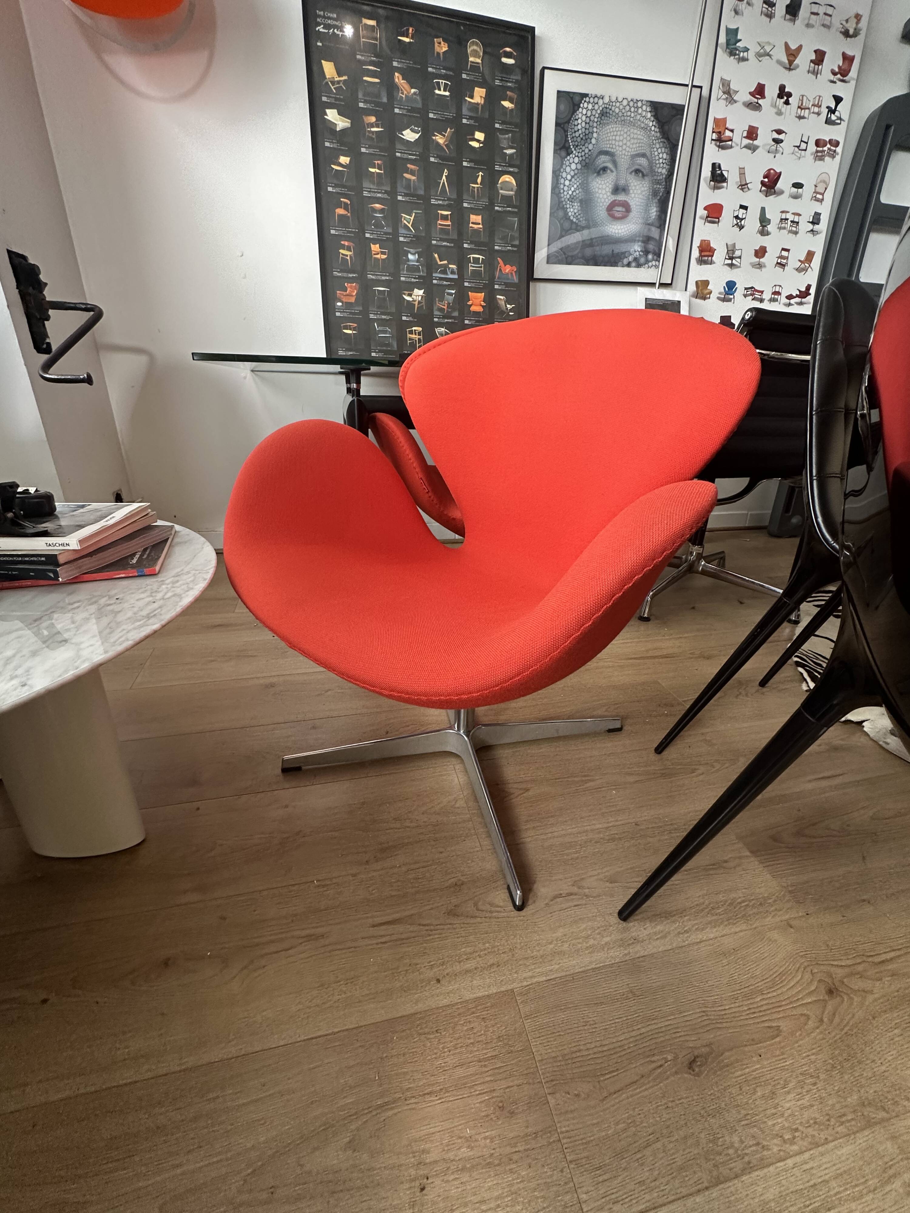 Fauteuil swan Arne Jacobsen pour Fritz Hansen