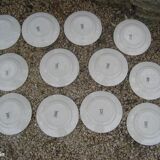 Set de 6 assiettes Digoin modèle iéna