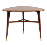 Table basse triangle vintage en teck 1960 Suède