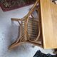 Rattan pedestal table