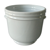 Cache pot en porcelaine blanche