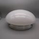 Vintage ceiling light in opaline and chrome metal