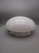 Plafonnier ancien en opaline et métal chromé