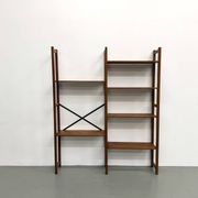 Bibliothèque Moderniste XXL en Pin Massif – Design Années 50 – L164 cm