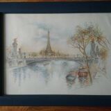 Paris watercolor print "Bernadette Voz"