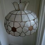 Mother-of-pearl and brass lampshade