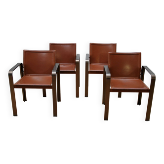 Suite of 4 Matteo Grassi armchairs