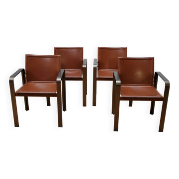 Suite de 4 fauteuils Matteo Grassi