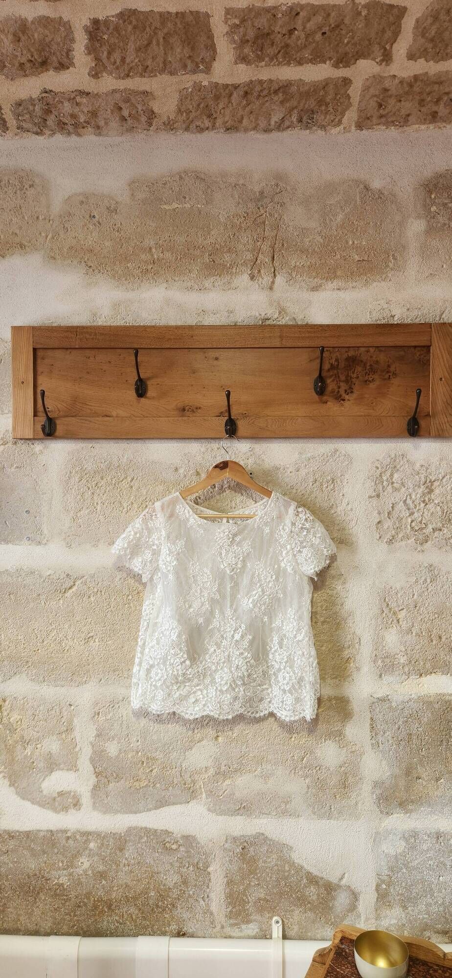 superb coat rack with 5 double hooks