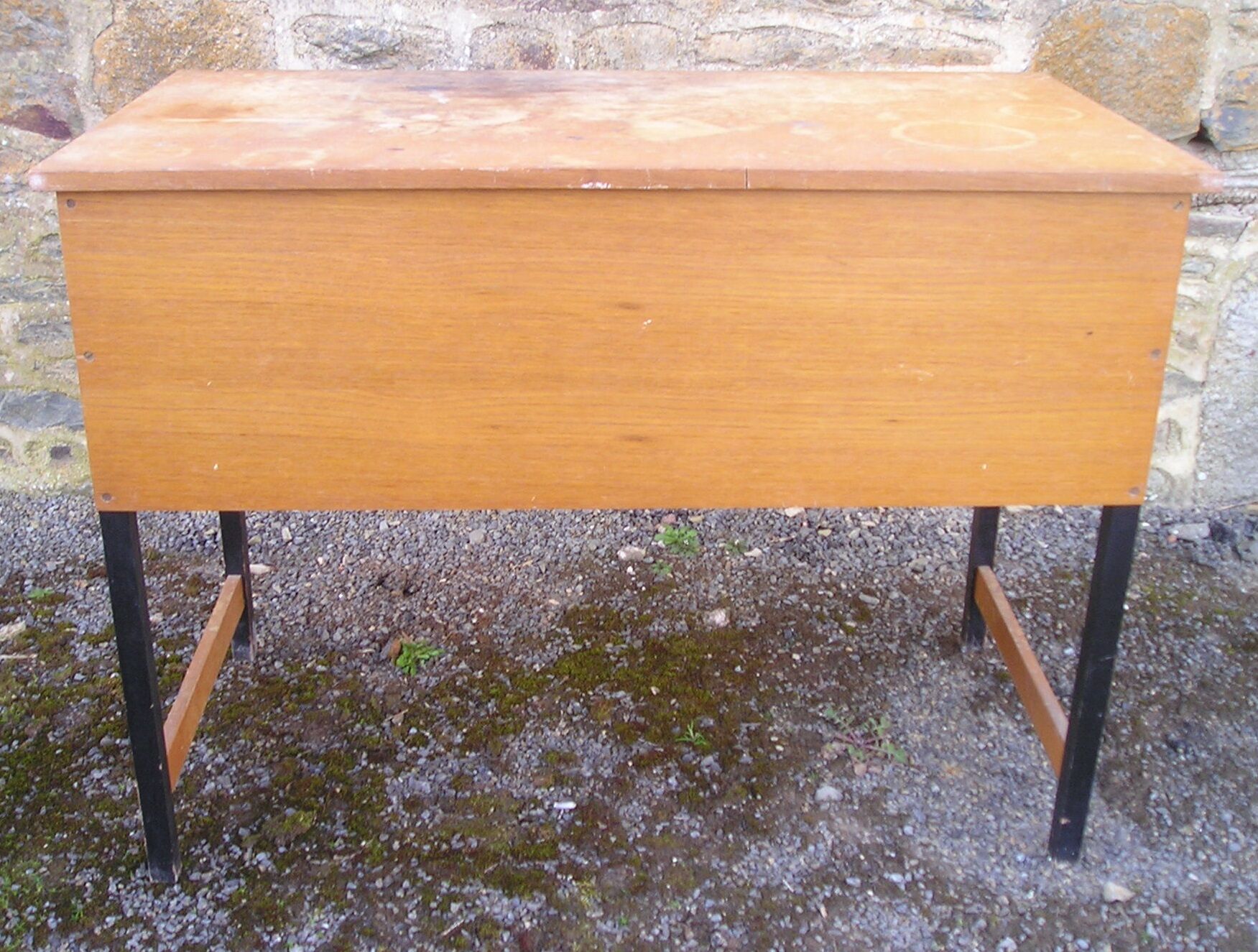 Wood and metal desk from the 60s/70s