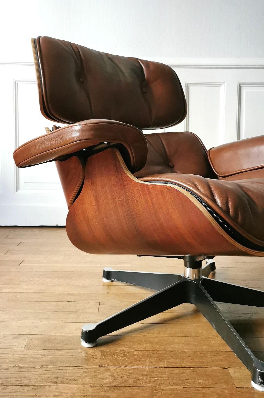 Rosewood lounge chair ensemble, Charles and Ray Eames, 1970