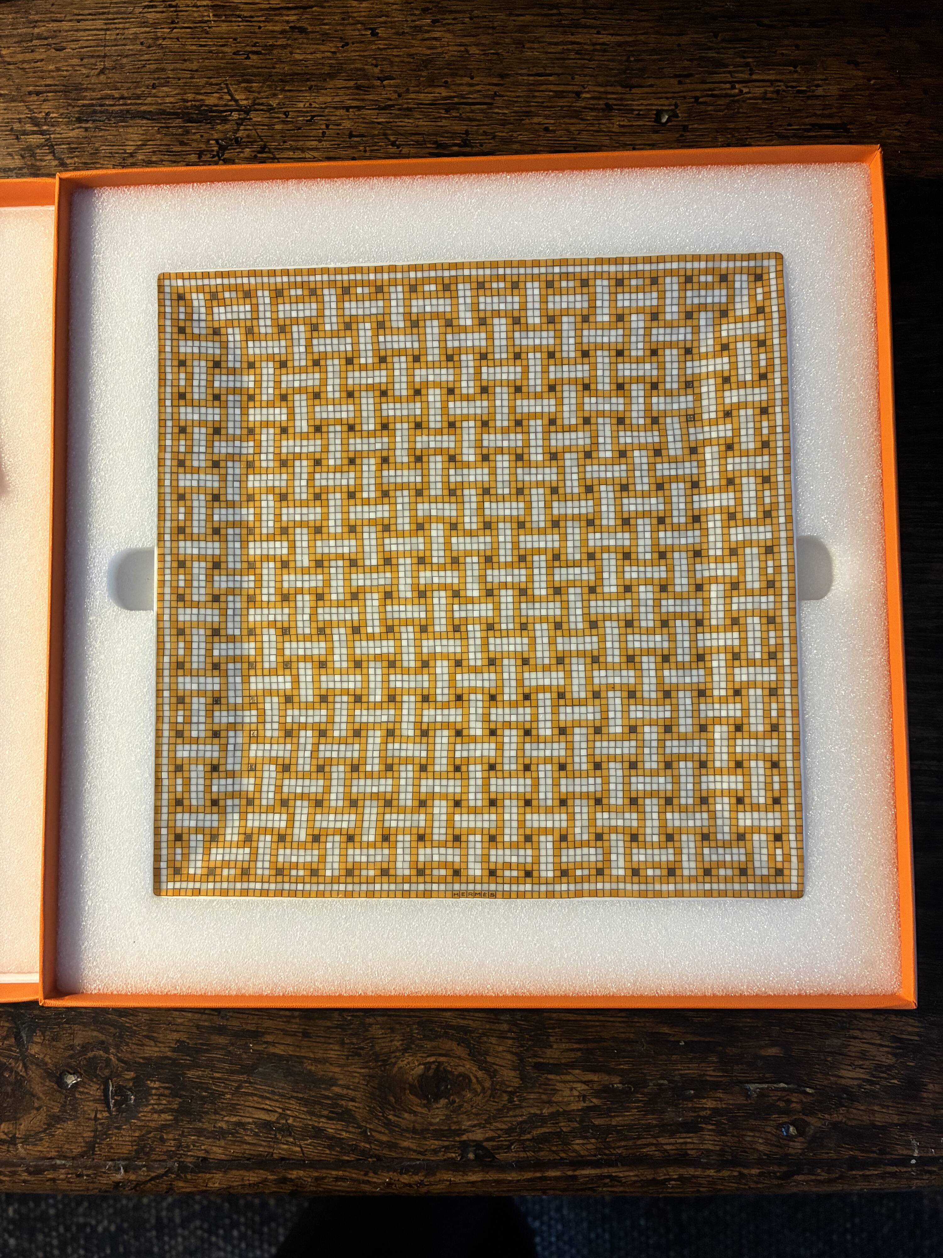 Hermès plate - mosaic