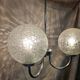 Vintage 70s globe pendant light