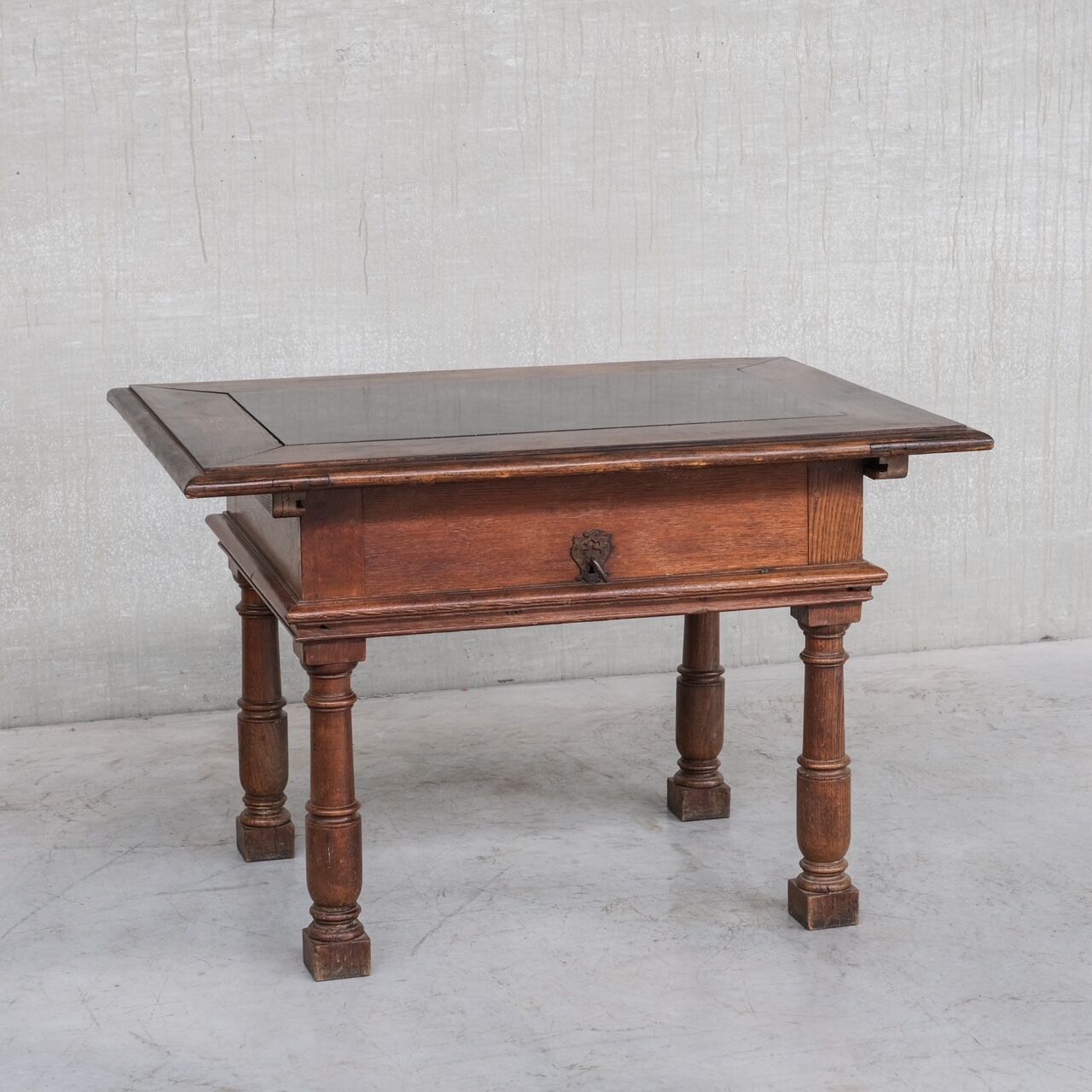 Antique Italian Money-Changers Desk with Hidden Storage