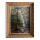 Tableau HSP "Underwood Landscape" Paul Bruet (Montbéliard) around 1900