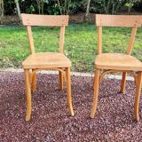 Pair of Baumann bistro chairs