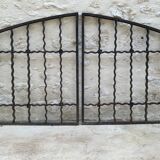 Grilles portail soupirail portes anciennes fer forgé XIX ème