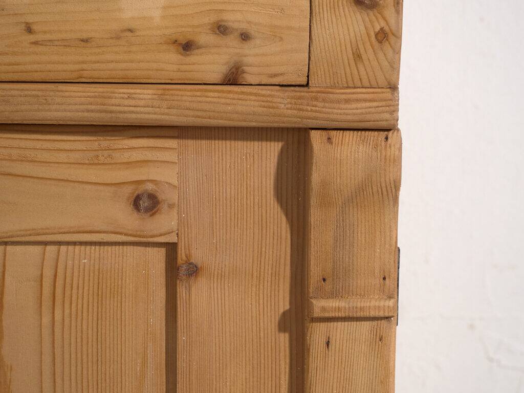 Antique pine buffet – European rustic furniture with drawers – circa 1900