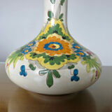 Italy vase in ceramic floral motif 60s