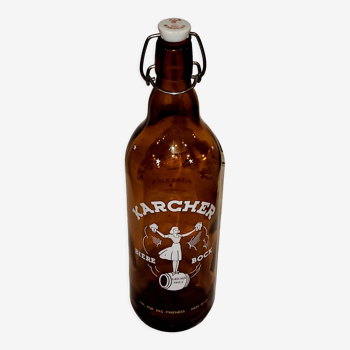 Bouteille de bière Bock Karcher vintage
