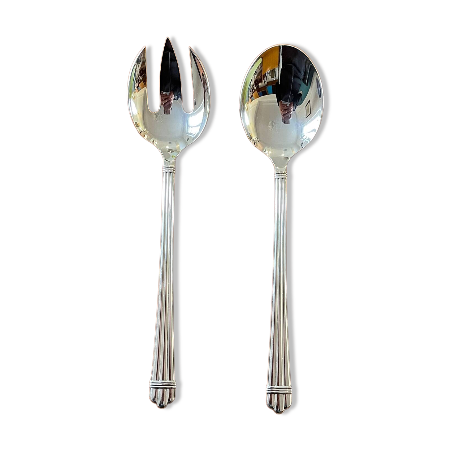 Christofle Aria salad servers, serving cutlery