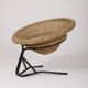 Arnold Bueno rattan and metal armchair by Mesquita
