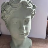 Antique sculpture face vase